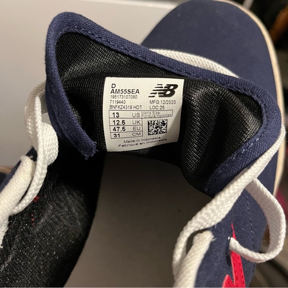 New Balance All Coasts 55 - Navy Red Men’s Size 13 - Picture 4 of 5